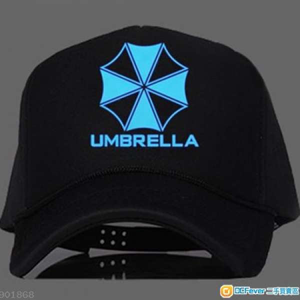 全新雨傘圖案夜光帽子 發光帽 螢光帽 藍光帽 棒球帽 鴨舌帽 鴨咀帽 鴨嘴帽 太陽帽 ...