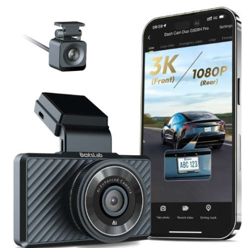 360 BOTSLAB CC- G500H PRO | 行車紀錄儀  前鏡超高清3K(1620P)/140°廣角, 後鏡10...