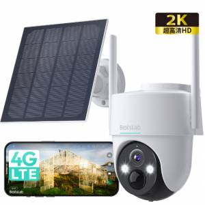 360 BOTSLAB CAM- W314 太陽能供電系統戶外2K超高清 Smart Camera  4G LTE Sim Card...