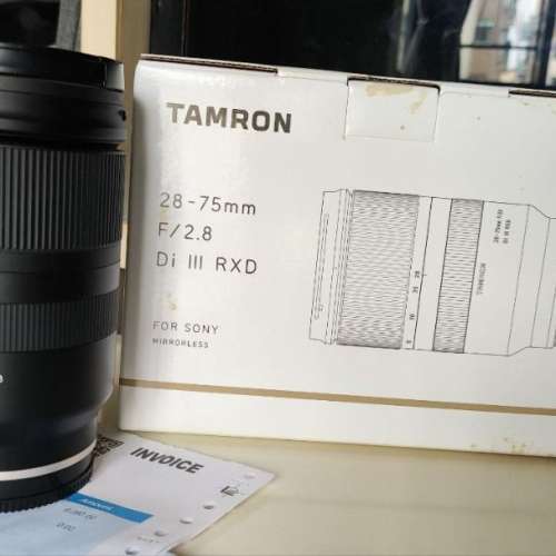 90% new: Tamron 28-75mm F2.8 Di III RXD (sony e-mount) with Box (騰龍相機鏡頭...