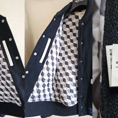 Bedwin牛皮袖捧球褸