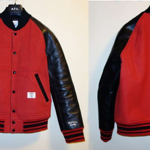 Bedwin牛皮袖捧球褸