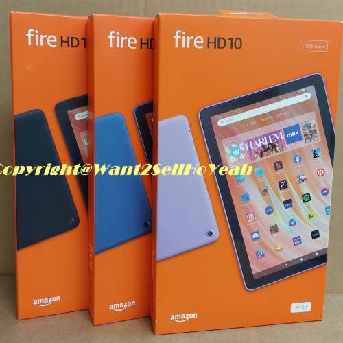 Amazon Fire HD 10 Tablet,13th Gen,2023 release,25% faster,全新水貨