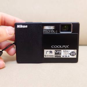 Nikon Coolpix S70 新淨黑色CCD相機 咭片機 數碼相機 Black CCD Camera 等效28-140m...