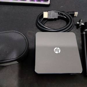 惠普 HP MP100 行動投影儀 迷你projector 連迷你腳架 HDMI線 HP藍牙喇叭