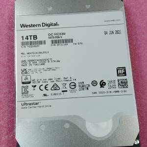 極新淨 低通電時數 WD Ultrastar 14TB HC530 企業版 硬碟 SATA3