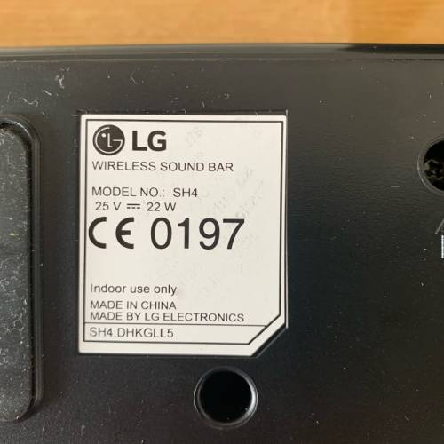 LG soundbar (Model: SH-4) 300W 2.1ch Wireless Sound Bar