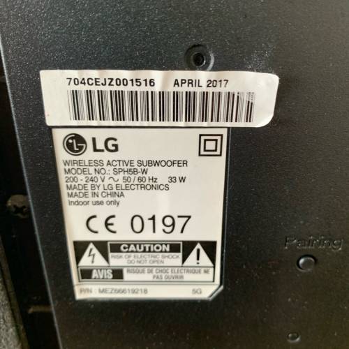 LG soundbar (Model: SH-4) 300W 2.1ch Wireless Sound Bar