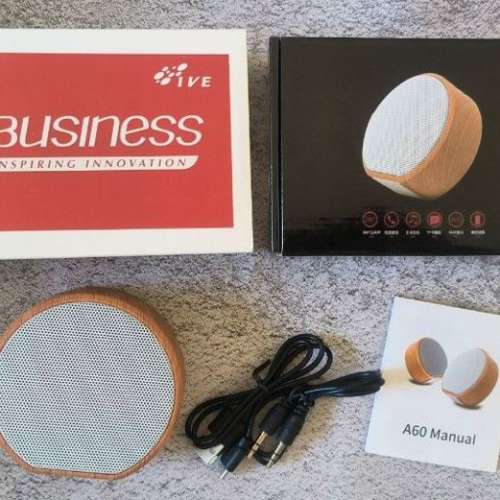 全新 木紋 藍免 無線 插卡 喇叭 音箱 Bluetooth Speaker