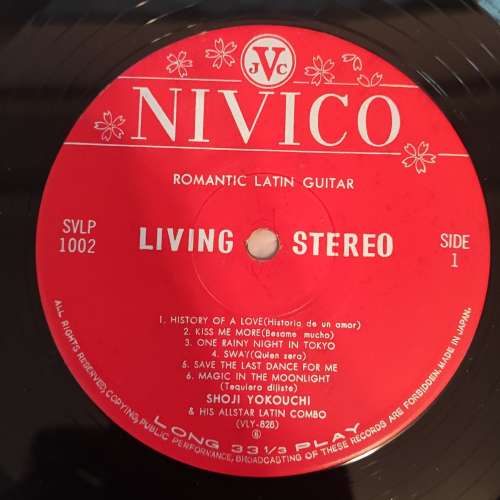 Romantics Latin Guitar/ Shoji Yokouchi(橫內章次)黑膠唱片