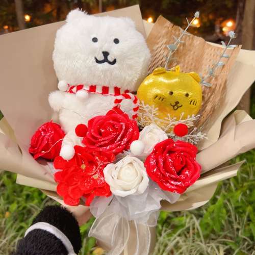 獨家原創 職業花藝術主理 joke bear花束 自嘲熊公仔花束 $299現貨確認轉賬後長沙灣...