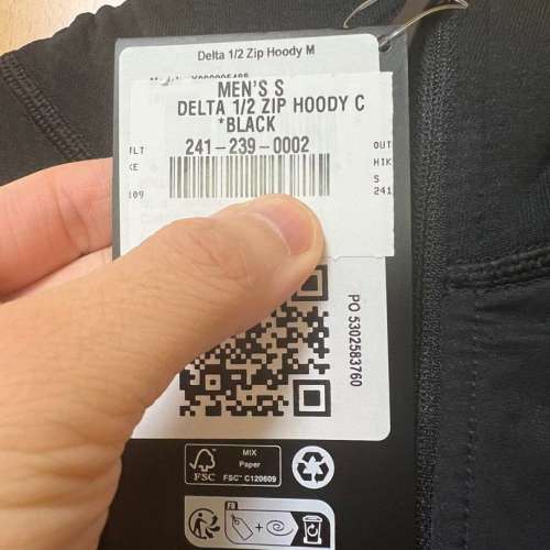 Arcteryx delta 1/2 zip hoodie men