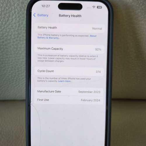 iPhone 15 pro 256gb (黑色)