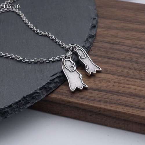 【頂級原版】 Gucci 古馳 Ghost 裂開精靈吊牌項鏈