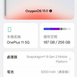 oneplus 11 16+256 國際rom 淨機