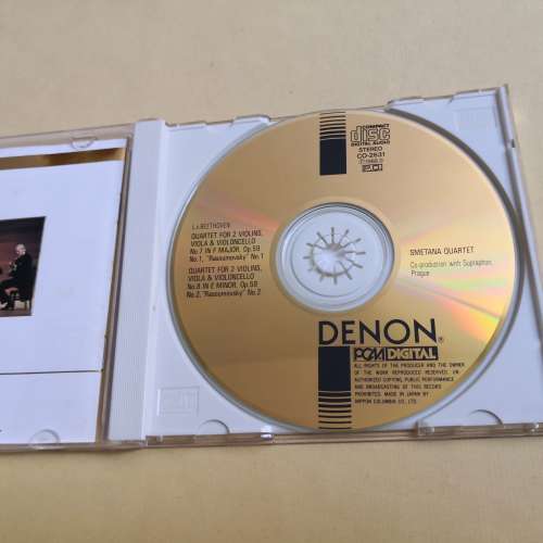 DENON - BEETHOVEN TWO STRING QUARTETS 24K金碟