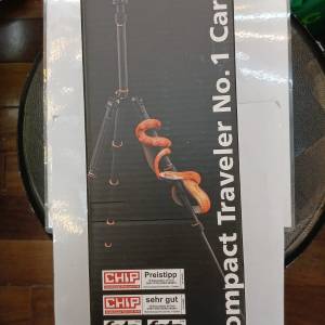 全新German Rollei Compact Traveler No. 1 Carbon Tripod (Convertible to Monopod)