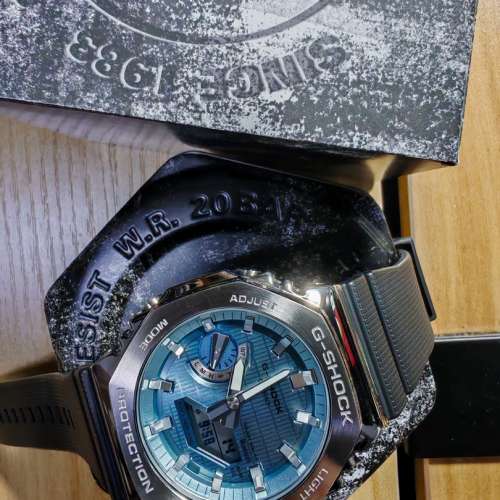 Casio G-shock GBM-2100-1A2 藍芽對時