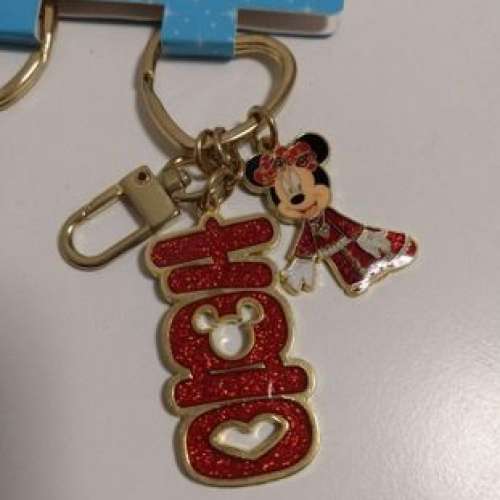 全新 DISNEY Mickey Minnie 米奇 米妮 紅雙喜 結婚 吊飾 鎖匙扣