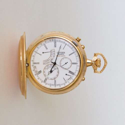 Vintage Citizen Campanola Perpetual Calendar Minute Repetition Quartz Pocket Wat