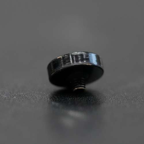 [Meteor HK Selection] Glossy Black Paint Soft button (made by Brass) 黃銅製黑...
