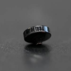 [Meteor HK Selection] Glossy Black Paint Soft button (made by Brass) 黃銅製黑...
