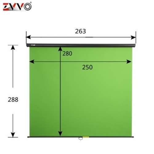 ZVVO Wall / Ceiling Mount Chromakey Green Screen Background (直播專用掛牆式綠...