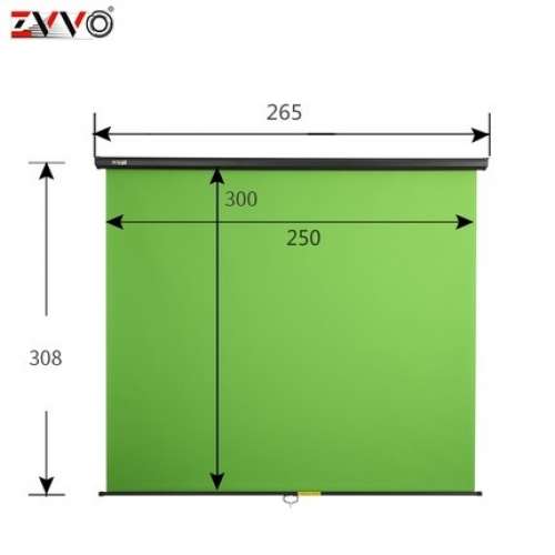 ZVVO Wall / Ceiling Mount Chromakey Green Screen Background (直播專用掛牆式綠...