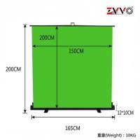 ZVVO Roll Up Chromakey GREEN SCREEN Background (直播專用綠色背景屏幕易拉架)