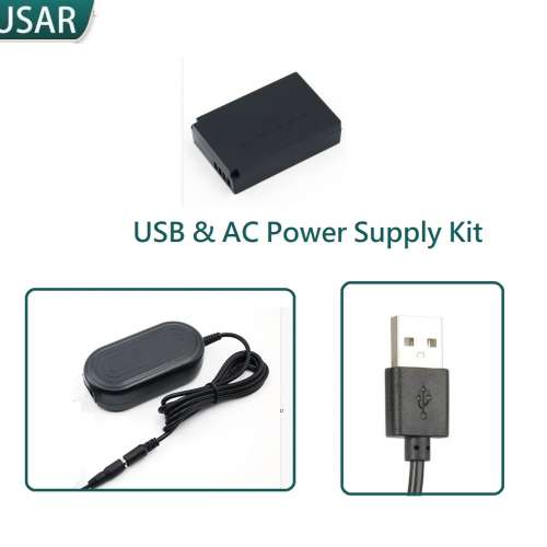 LP-E12 Dummy Battery With USB & AC Power Supply Kit - ACK-E12 外接電源供應器 /...