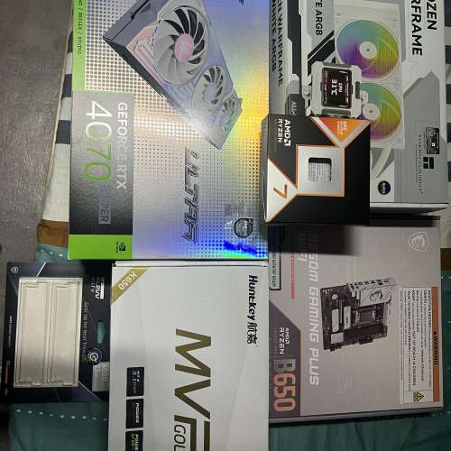 組裝電競電腦9800x3d+4070 super 砌機 DIY 遊戲主機