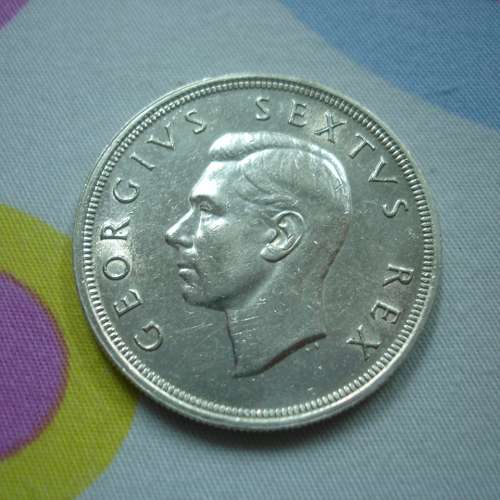 南非 1948 年發行 5 先令銀幣