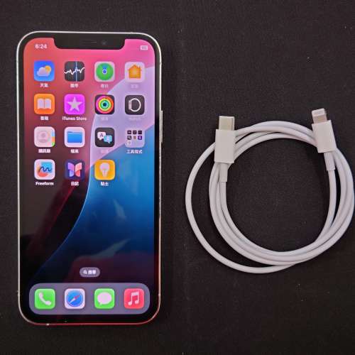 Apple 12 Pro 256GB 白色行貨 **爆底玻璃**