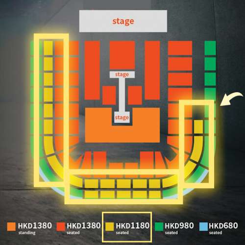 謝霆鋒公售門票【1180票面】ticketbuynow.com