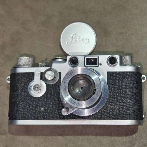 leica IIIf leitz 3f 徠卡 III F film camera + 50/3.5 Elmar L39 伸縮鏡 Germany ...