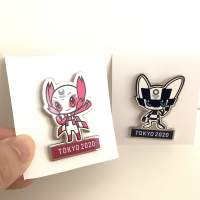 東京奧運2020胸針一對 Tokyo Olympics 2020 Olympic Mascot MIRAITOWA and SOMEITY