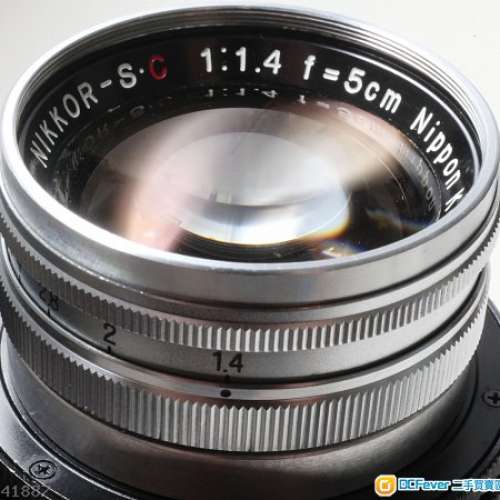 Nippon Kogaku Nikon Nikkor-S.C 5cm f/1.4 (改Ａ７)少有靚散景日本鏡    最近對焦...