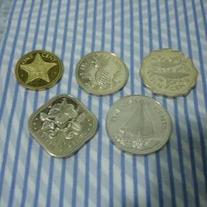 巴哈馬 1975 年發行硬幣 1 套 5 枚