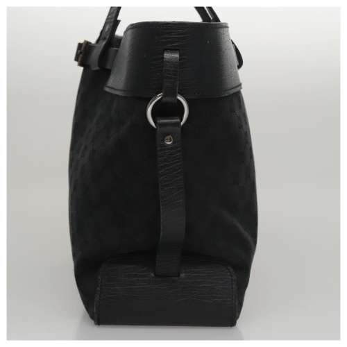 GG Canvas Tote Bag Silver Black 106251  yk16546 Silvery