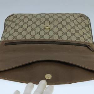 GG Supreme Clutch Bag PVC Beige Gold 89 02 075 104363