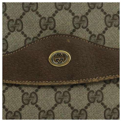 GG Supreme Clutch Bag PVC Beige Gold 89 02 075 104363