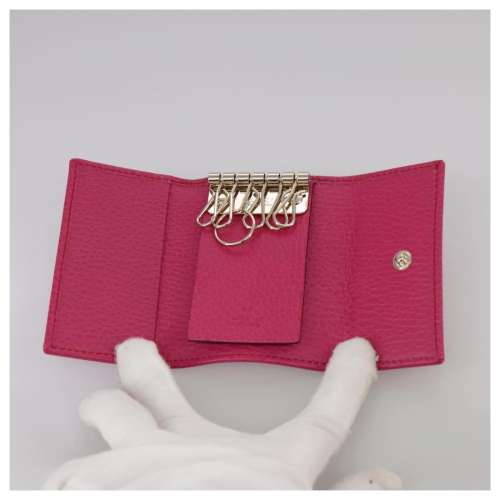 Swing Key Case Leather Pink 354499 am7524