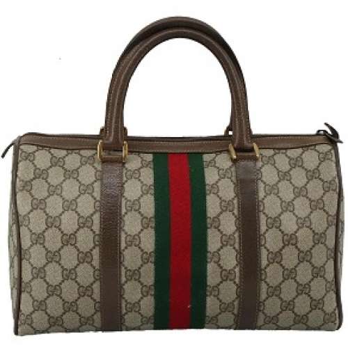 Supreme Web Sherry Line Boston Bag PVC Beige 58 02 007 106801