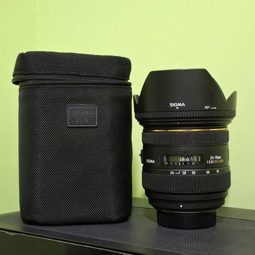 Sigma 24-70mm f2.8 EX DG HSM for nikon F mount 鏡頭 連鏡袋