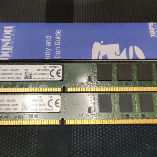 Desktop Ram Kingston 8GBx2 DDR3 1600 共16GB
