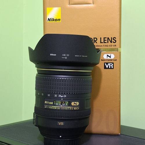 極少用 齊盒齊單 Nikon AF-S 24-120mm F/4G ED VR 鏡頭