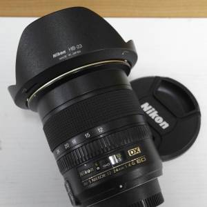Nikon AF12-24mm f4 G IF-ED lens