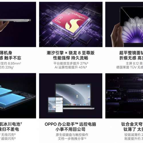（少量現貨）OPPO Find N5 12/16GB+256/512GB/1TB 超薄機身 冰川電池 驍龍8至尊版 ...