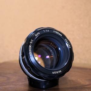 夜之眼：Nikkor-S.C Auto 55mm 1.2 超大光圈老鏡頭 人像鏡 Nikkor 55mm f/1.2 Nikon