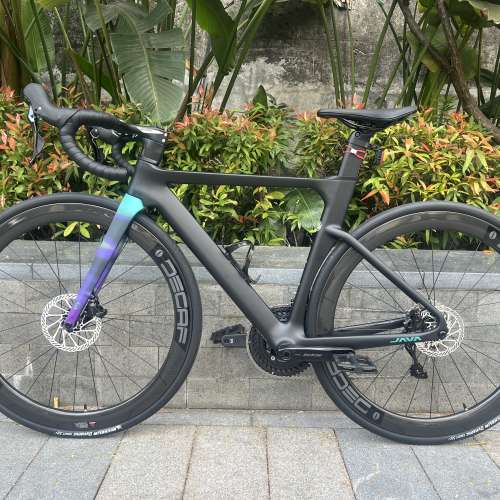 2025 JAVA FUOCO TOP 火6 24速 油剎桶軸 碳刀碳纖維公路車 送水架前後蛙燈